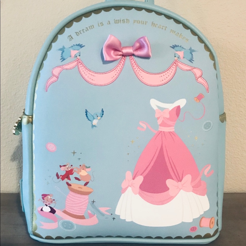 NWT Disney Loungefly Cinderella Sewing Backpack